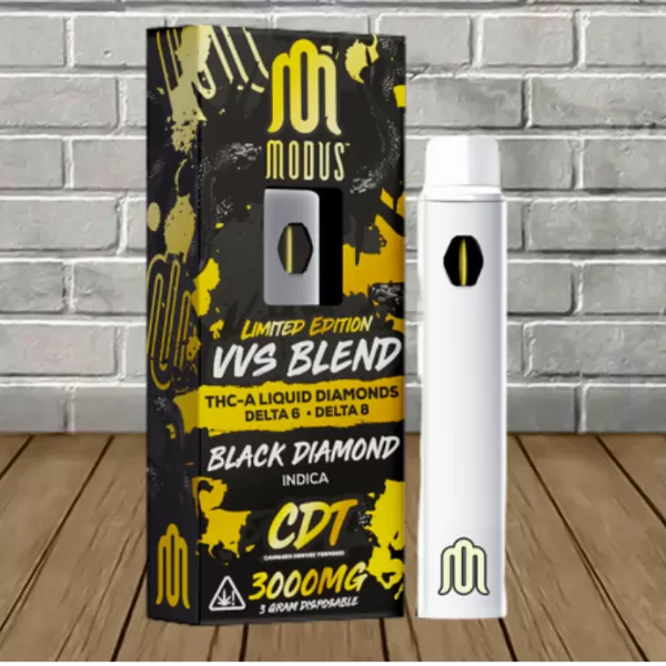 MODUS VVS Blend 3g THC-Liquid Diamond D6+D8 1ct Disposable Vape - Premium  from H&S WHOLESALE - Just $19.00! Shop now at H&S WHOLESALE