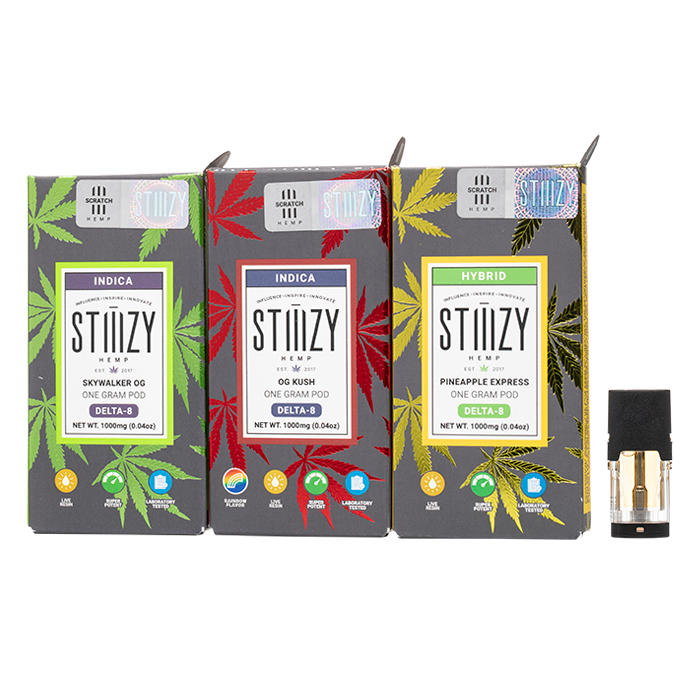 STIIIZY Live Resin Delta 8 1000mg 1g Pods 1ct - Premium  from H&S WHOLESALE - Just $8.00! Shop now at H&S WHOLESALE
