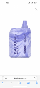 Kado Bar Goat Limited Edition 5000 Puffs MESH COIL RECHARGEABLE DISPOSABLE DEVICE 5CT - Premium  from H&S WHOLESALE - Just $37.50! Shop now at H&S WHOLESALE