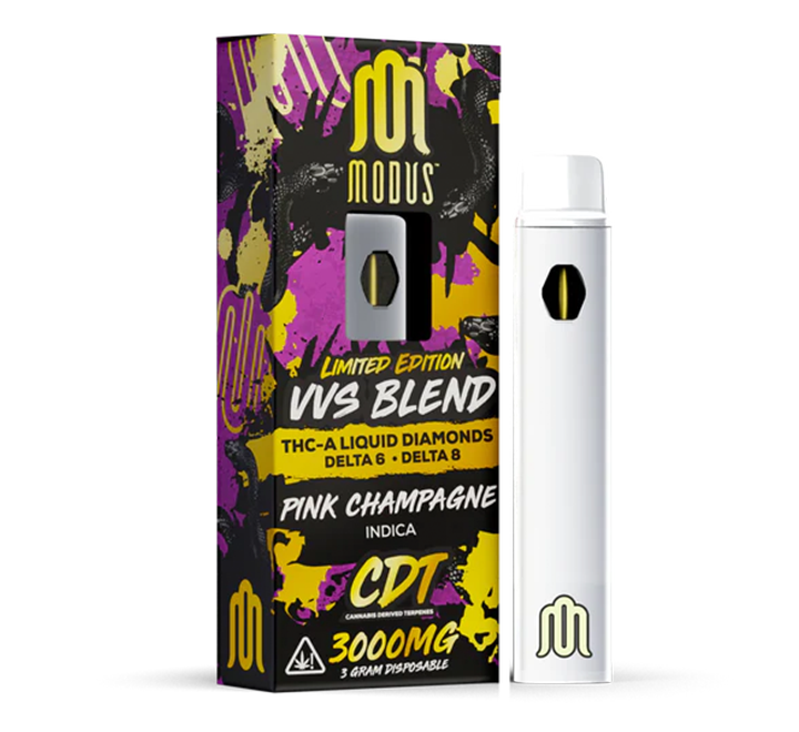 MODUS VVS Blend 3g THC-Liquid Diamond D6+D8 1ct Disposable Vape - Premium  from H&S WHOLESALE - Just $19.00! Shop now at H&S WHOLESALE
