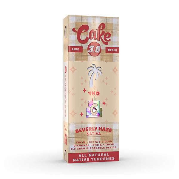 Cake TKO Live Resin 3g THC-M+D8+Liquid Diamond+THC-A+THC-P Disposable Vape 1ct - Premium  from H&S WHOLESALE - Just $17! Shop now at H&S WHOLESALE