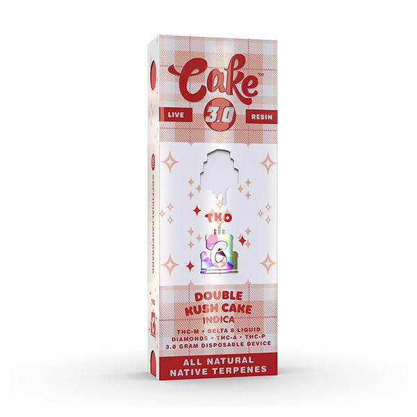 Cake TKO Live Resin 3g THC-M+D8+Liquid Diamond+THC-A+THC-P Disposable Vape 1ct - Premium  from H&S WHOLESALE - Just $17! Shop now at H&S WHOLESALE