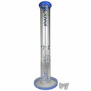Clover - 16" Color Trim Inline Straight Water Pipe - with 14M Bowl - Premium  from H&S WHOLESALE - Just $39.00! Shop now at H&S WHOLESALE