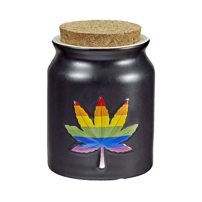 Roast & Toast Stash Jar - Leaf Design - Premium  from H&S WHOLESALE - Just $7.99! Shop now at H&S WHOLESALE
