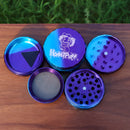 Honeypuff Diamond Design Herb Grinder 5pc 63mm 1ct 70408 - Premium  from H&S WHOLESALE - Just $12.00! Shop now at H&S WHOLESALE