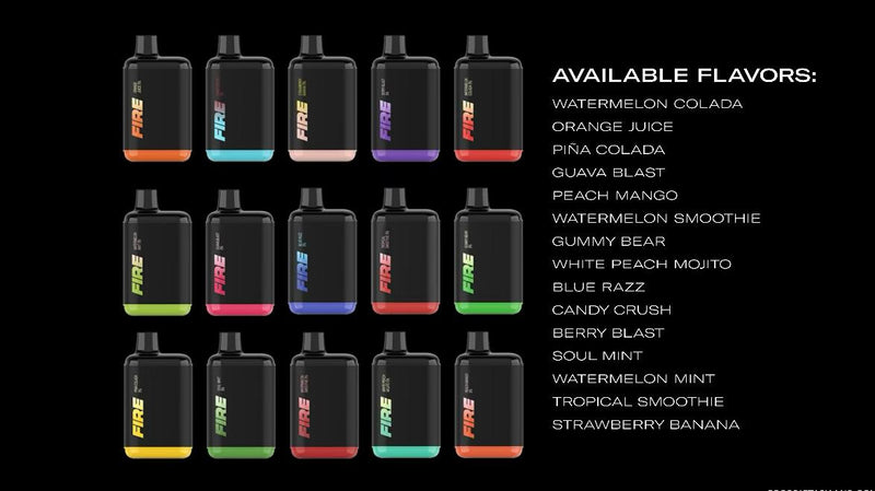 Fire 6000 puffs 5% nic Disposable Vape - Premium Coming soon from Coming Soon - Just $85! Shop now at H&S WHOLESALE