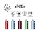 Funky Republic 5% NIC TI7000 Puffs 17ML 5ct Disposable Vapw - Premium Coming soon from Coming soon - Just $40! Shop now at H&S WHOLESALE