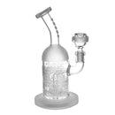 ALeaf® Sandblasted Straight Cylinder Water Pipe 1ct AL5076 - Premium  from H&S WHOLESALE - Just $20! Shop now at H&S WHOLESALE
