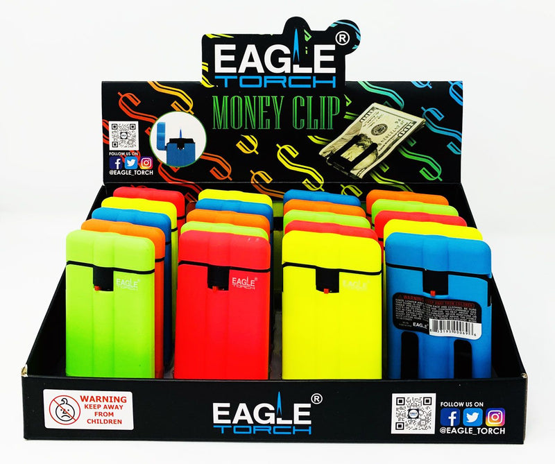 Eagle torch lighter money clip Slim 20ct PT161MC - Premium  from H&S WHOLESALE - Just $35! Shop now at H&S WHOLESALE