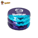 Honeypuff Diamond Design Herb Grinder 5pc 63mm 1ct 70408 - Premium  from H&S WHOLESALE - Just $12.00! Shop now at H&S WHOLESALE