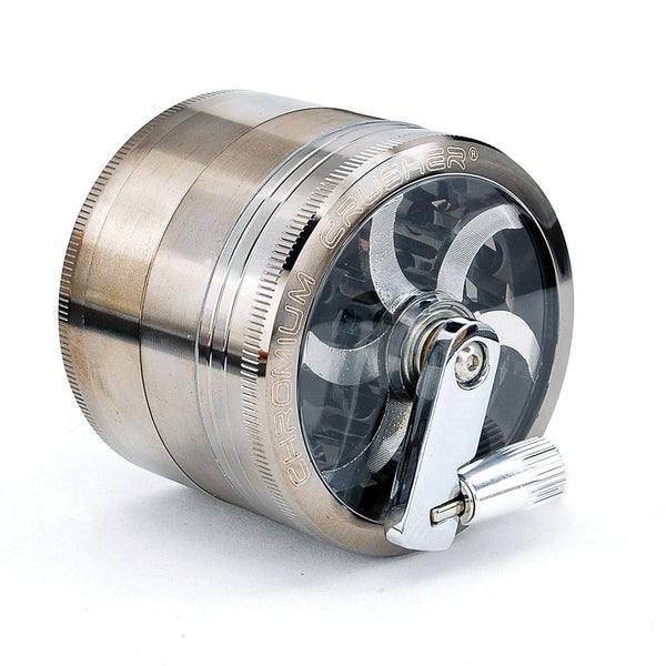 Chromium Crusher Zinc GunMetal Grinder 4pc With Handles 6ct Box #71084 black Nickel mix colors - Premium  from H&S WHOLESALE - Just $55.00! Shop now at H&S WHOLESALE