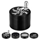 Chromium Crusher Zinc GunMetal Grinder 4pc With Handles 6ct Box
